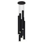 ROSSINI ILLUMINAZIONE - SOSPENSIONE 7 ELEMENTI TONDA NERA/NERA GU10 50W 60CM