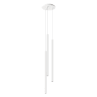 ROSSINI ILLUMINAZIONE - SOSPENSIONE 3 ELEMENTI TONDA BIANCA/BIANCA LED 3X9W 3000K CRI90