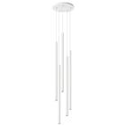 ROSSINI ILLUMINAZIONE - SOSPENSIONE 5 ELEMENTI TONDA BIANCA/BIANCA LED 5X9W 3000K CRI90