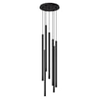 ROSSINI ILLUMINAZIONE - SOSPENSIONE 7 ELEMENTI TONDA NERA/NERA LED 7X9W 3000K CRI90