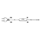 ROSSINI ILLUMINAZIONE - CABLAGGIO TRASPARENTE CONDUTTORE CL2 120+80CM