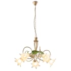 ROSSINI ILLUMINAZIONE - SOSPENSIONE AVORIO/VETRO BIANCO E14 IP20 60CM