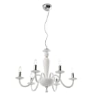 ROSSINI ILLUMINAZIONE - SOSPENSIONE IN VETRO BIANCO E14 IP20 70CM