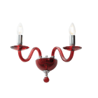ROSSINI ILLUMINAZIONE - APPLIQUE IN VETRO RUBINO E14 IP20
