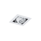 ROSSINI ILLUMINAZIONE - DOWNLIGHT QUADRATO CARDANICO BIANCO GU10 IP20