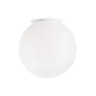 ROSSINI ILLUMINAZIONE - APPLIQUE/PLAFONIERA BIANCA/VETRO SATINATO E27 IP20 30CM