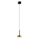 ROSSINI ILLUMINAZIONE - SOSPENSIONE NERO/ORO LED 13W 38° IP20 3000K CRI90