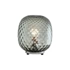 ROSSINI ILLUMINAZIONE - LAMPADA DA TAVOLO CROMO IN VETRO BALLOTON PETROLIO