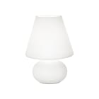 ROSSINI ILLUMINAZIONE - LAMPADA DA TAVOLO IN VETRO BIANCO SATINATO E27 IP20 30CM