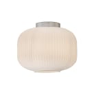 ROSSINI ILLUMINAZIONE - PLAFONIERA CROMO/VETRO BIANCO SATINATO E27 IP20