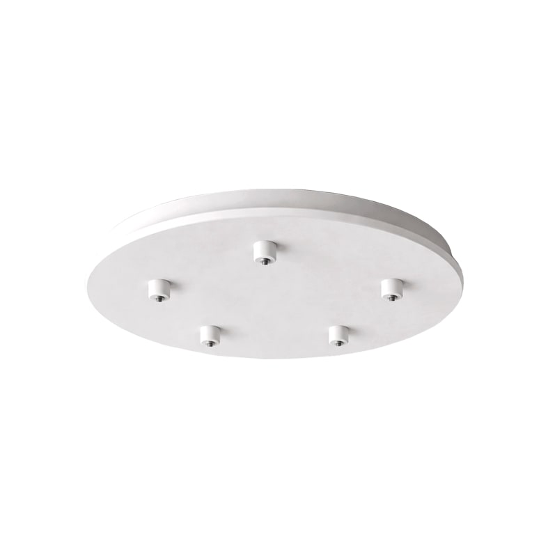 ROSSINI ILLUMINAZIONE - ROSONE TONDO 5 ELEMENTI BIANCO D.650CM