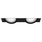 ROSSINI ILLUMINAZIONE - DOWNLIGHT DOPPIO QUADRATO RASATO CARDANICO NERO G53 IP20