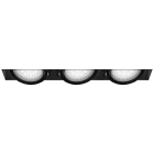 ROSSINI ILLUMINAZIONE - DOWNLIGHT TRIPLO QUADRATO RASATO CARDANICO  NERO G53 IP20