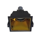 ROSSINI ILLUMINAZIONE - DOWNLIGHT QUADRATO NERO RIFLETTORE ORO GU10 IP20
