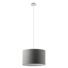 ROSSINI ILLUMINAZIONE - SOSPENSIONE BIANCA/PARALUME CILINDRICO ANTRACITE E27 IP20 48CM
