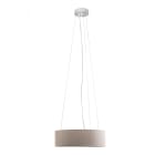 ROSSINI ILLUMINAZIONE - SOSPENSIONE BIANCA/PARALUME CILINDRICO AVORIO E27 IP20 48CM
