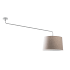 ROSSINI ILLUMINAZIONE - PLAFONIERA BIANCA/PARALUME CONICO AVORIO E27 IP20 48CM