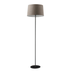 ROSSINI ILLUMINAZIONE - PIANTANA NERA/PARALUME CONICO TORTORA E27 IP20 48CM