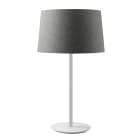 ROSSINI ILLUMINAZIONE - LAMPADA TAVOLO BIANCA/PARALUME CONICO ANTRACITE E27 IP20