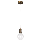 ROSSINI ILLUMINAZIONE - SOSPENSIONE IN METALLO BRONZO E27 IP20