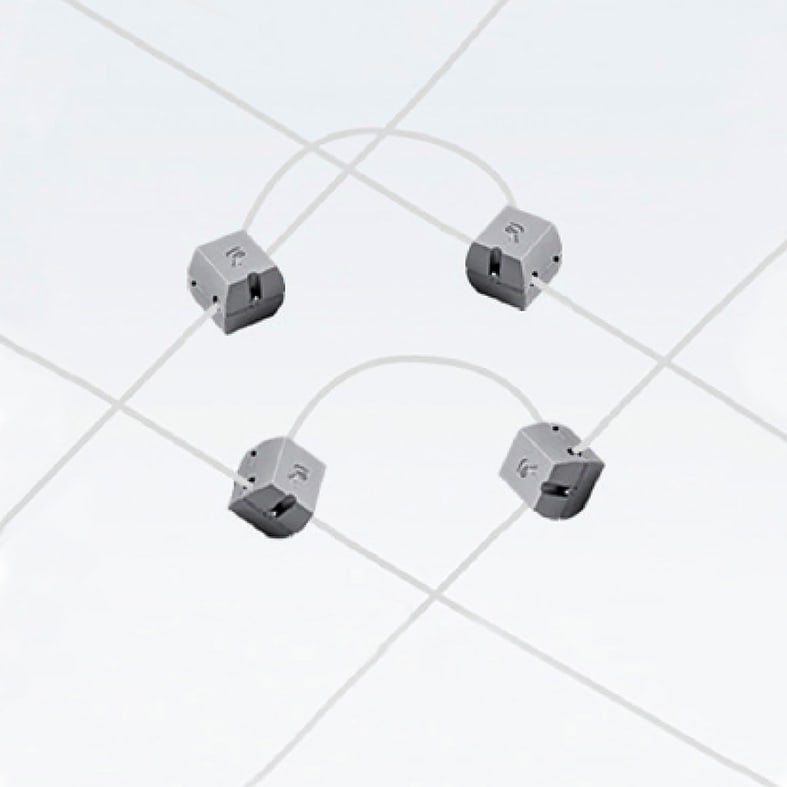 ROSSINI ILLUMINAZIONE - KIT COPPIA CONNETTORI BIANCO PER ALIMENT