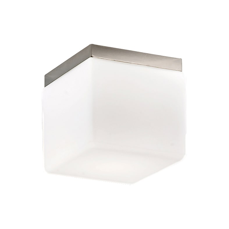 ROSSINI ILLUMINAZIONE - PLAFONIERA QUADRATA ANODIZZATA/VETRO SAT