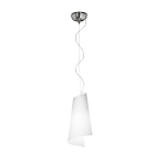ROSSINI ILLUMINAZIONE - SOSPENSIONE ANODIZZATA/VETRO BIANCO ACID