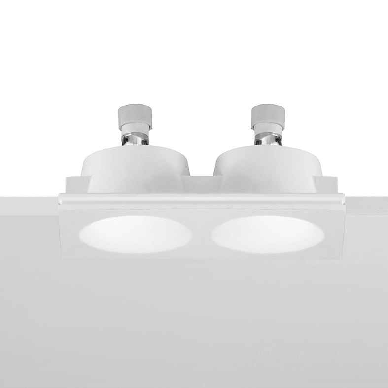 ROSSINI ILLUMINAZIONE - DOWNLIGHT DOPPIO TONDO IN GESSO RASATO B