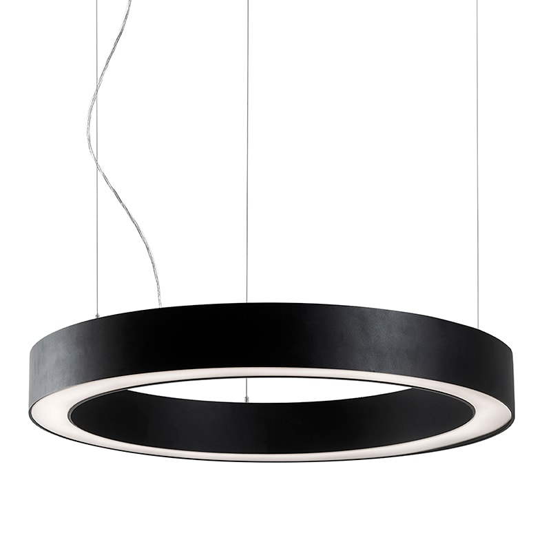 ROSSINI ILLUMINAZIONE - SOSPENSIONE BIEMISSIONE NERA LED 43+22W