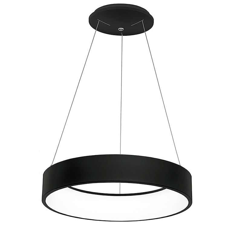 ROSSINI ILLUMINAZIONE - SOSPENSIONE TONDA NERA  LED 60W IP20 300