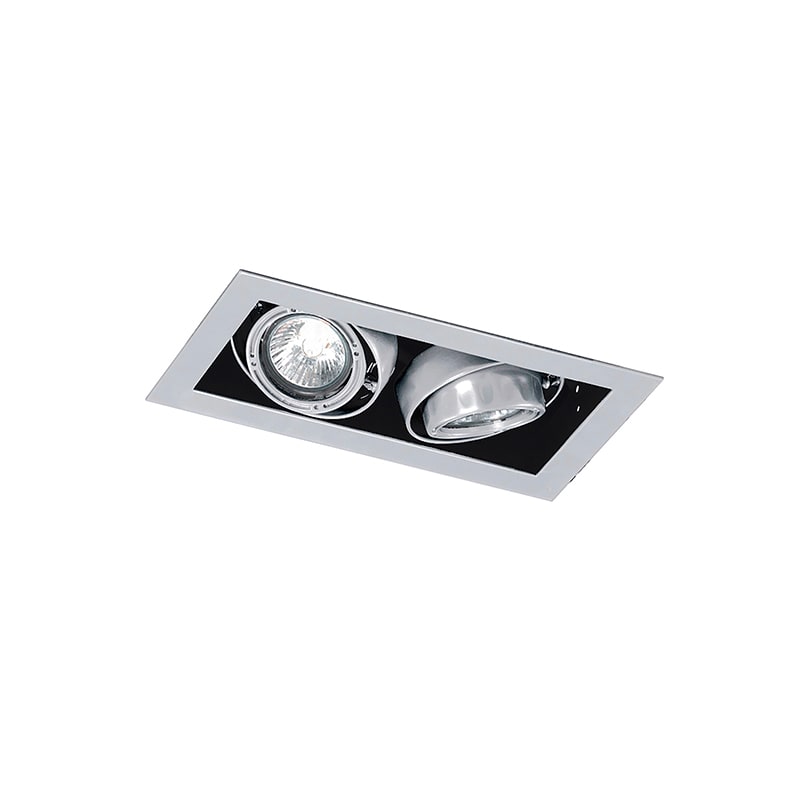 ROSSINI ILLUMINAZIONE - DOWNLIGHT DOPPIO QUADRATO CARDANICO GRIG
