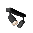 ROSSINI ILLUMINAZIONE - APPLIQUE/PLAFONIERA 2 ELEMENTI NERO GU10