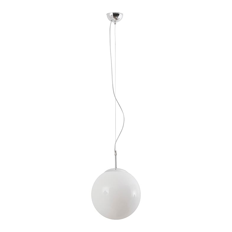 ROSSINI ILLUMINAZIONE - SOSPENSIONE CROMO/VETRO BIANCO E27 IP20