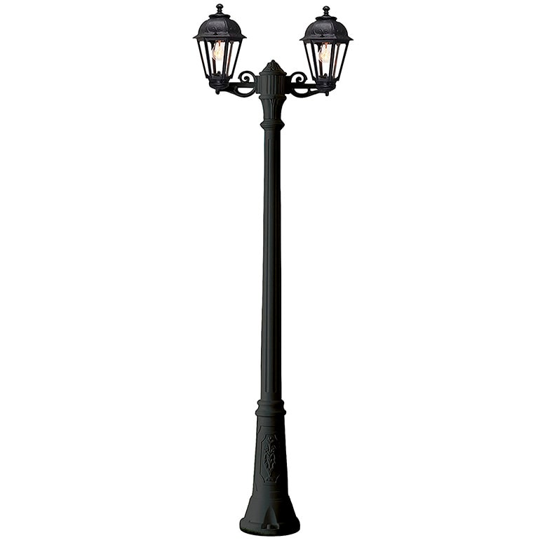 ROSSINI ILLUMINAZIONE - BOLLARD NERO E27 IP44 186CM
