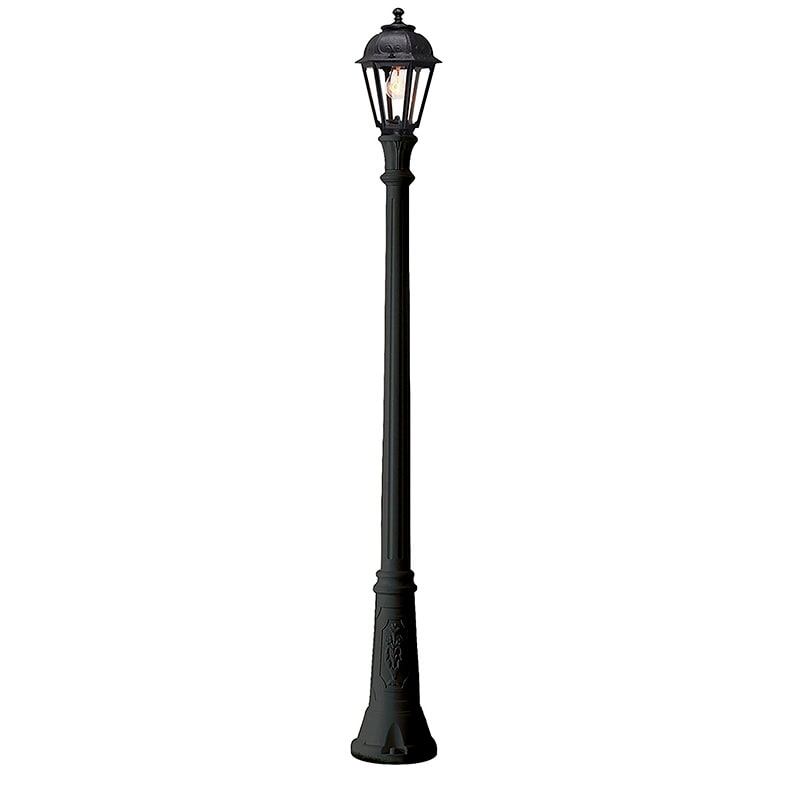ROSSINI ILLUMINAZIONE - BOLLARD NERO E27 IP44 205CM