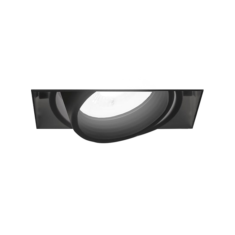 ROSSINI ILLUMINAZIONE - DOWNLIGHT QUADRATO RASATO CARDANICO NERO