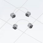 ROSSINI ILLUMINAZIONE - KIT COPPIA CONNETTORI GRIGIO PER ALIMENTAZIONE LINEE