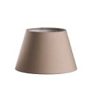 ROSSINI ILLUMINAZIONE - PARALUME IN TESSUTO TELETTA TORTORA RIMBOCCATO ATTACCO E27 400MM 4050-40