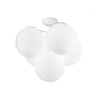 ROSSINI ILLUMINAZIONE - PLAFONIERA BIANCA/VETRO SATINATO E14 IP20 40CM 5487-16-B