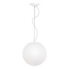 ROSSINI ILLUMINAZIONE - SOSPENSIONE BIANCA/VETRO SATINATO E27 IP20 30CM