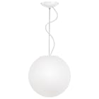 ROSSINI ILLUMINAZIONE - SOSPENSIONE BIANCA/VETRO SATINATO E27 IP20 40CM