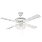 ROSSINI ILLUMINAZIONE - VENTILATORE BIANCO/VETRO E14 IP20 7567-B