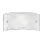 ROSSINI ILLUMINAZIONE - APPLIQUE IN VETRO OPALE SERIGRAFATO E27 IP20 40CM A.1052-40-CRI