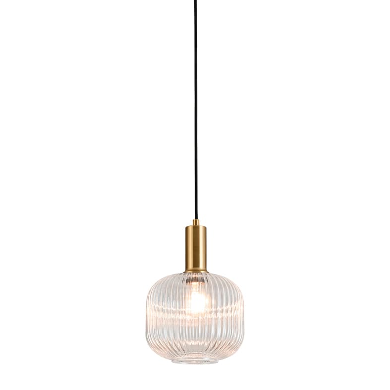 ROSSINI ILLUMINAZIONE - SOSPENSIONE BRONZO/VETRO CRISTALLO E27 I ANT102BZCRI