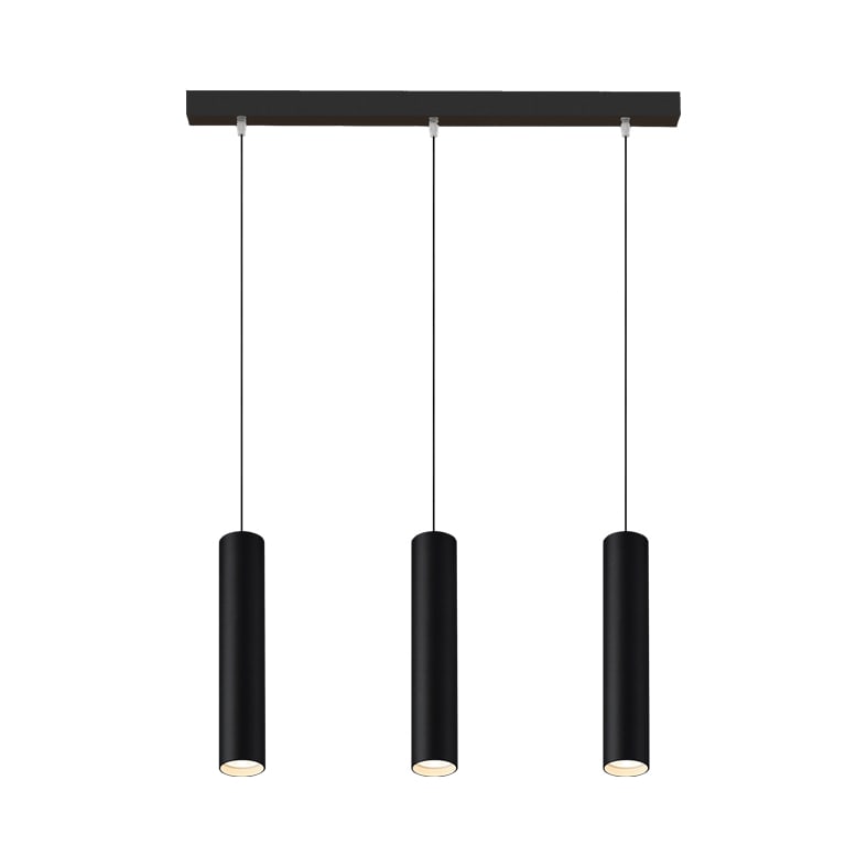 ROSSINI ILLUMINAZIONE - SOSPENSIONE 3 ELEMENTI LINEARE NERA/NERA AXI403NN