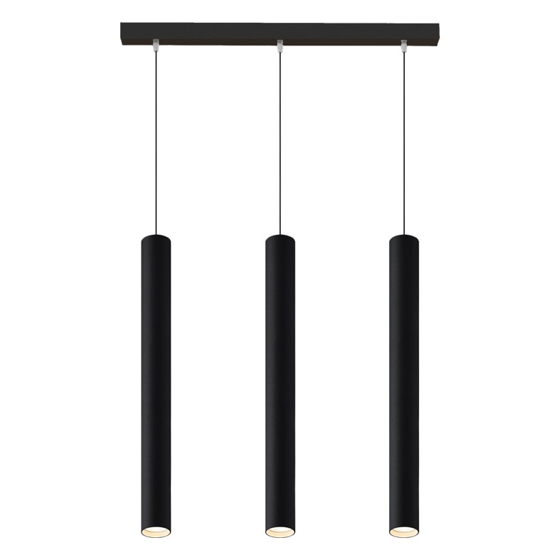 ROSSINI ILLUMINAZIONE - SOSPENSIONE 3 ELEMENTI LINEARE NERA/NERA AXI404NN
