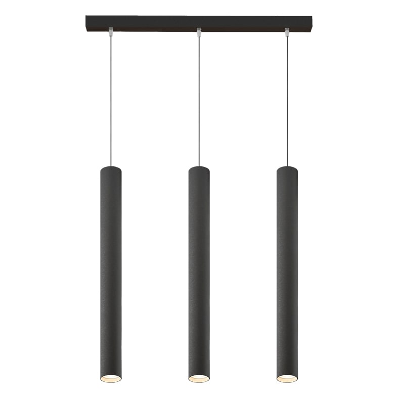 ROSSINI ILLUMINAZIONE - SOSPENSIONE 3 ELEMENTI LINEARE NERA/TITA AXI404NTI