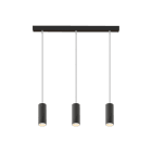 ROSSINI ILLUMINAZIONE - SOSPENSIONE 3 ELEMENTI LINEARE NERA/TITA AXI420NTI