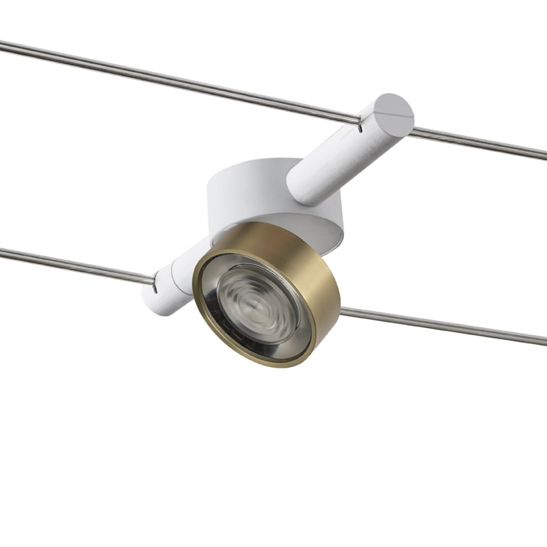 ROSSINI ILLUMINAZIONE - SISTEMA A TESATA BIANCO/ORO LED 13W 38 I CAB118OR