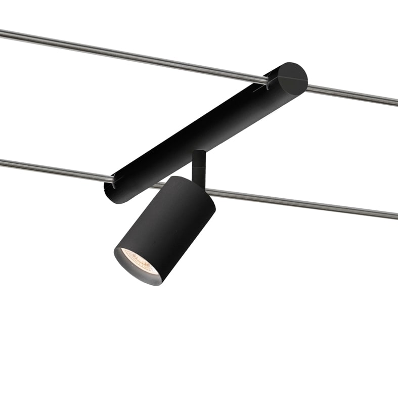 ROSSINI ILLUMINAZIONE - SISTEMA A TESATA NERO GU10 IP20 CAB402N